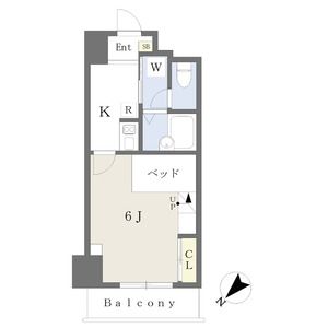 郡山市中町のマンションの間取り