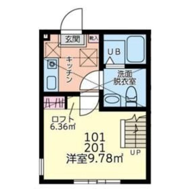 厚木市南町のアパートの間取り