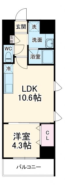 プロシード池下の間取り