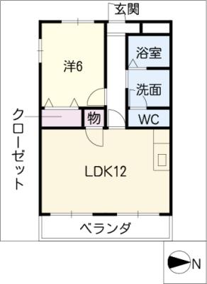 シャルマン三日市の間取り