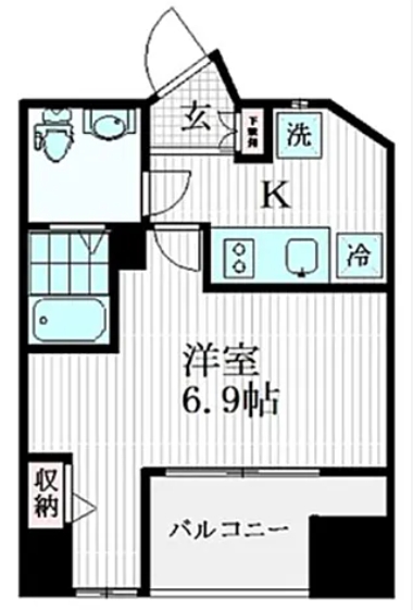 千代田区神田三崎町のマンションの間取り