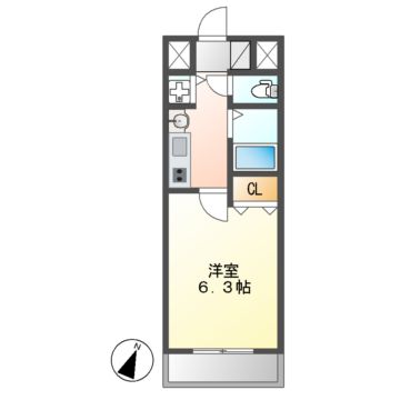 プレサンス名古屋駅前ヴェルロードの間取り