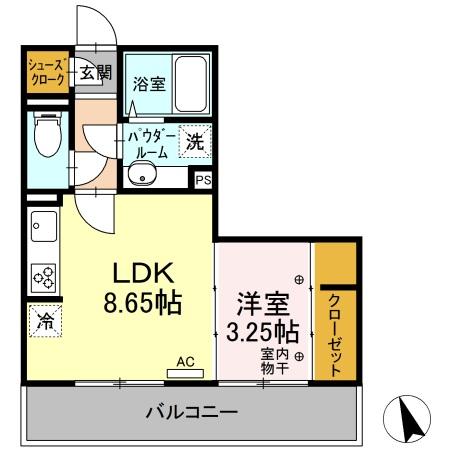 クロッシア三河町の間取り