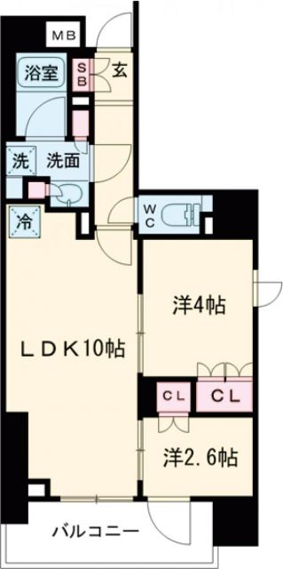 リビオメゾン東池袋の間取り