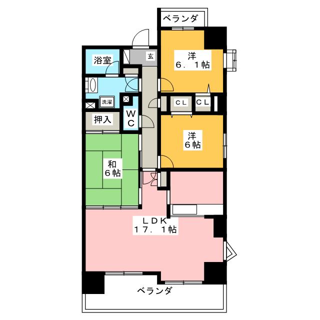 グレイス覚王山の間取り