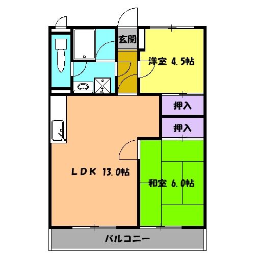 パープルマンションの間取り