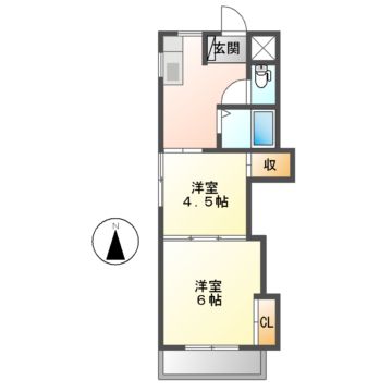 名古屋市瑞穂区下坂町のマンションの間取り