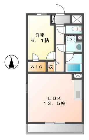 名古屋市中川区西日置町のマンションの間取り