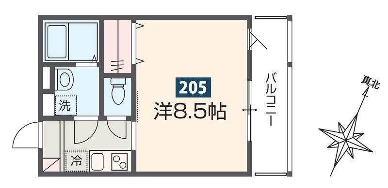 所沢市有楽町のアパートの間取り