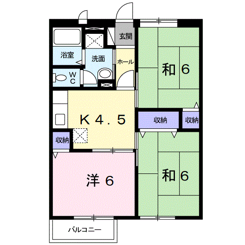 タウニィ２１　IIの間取り