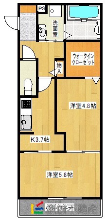 Ｄ－ｒｏｏｍ桜雲の間取り