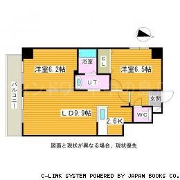 札幌市中央区南十五条西のマンションの間取り