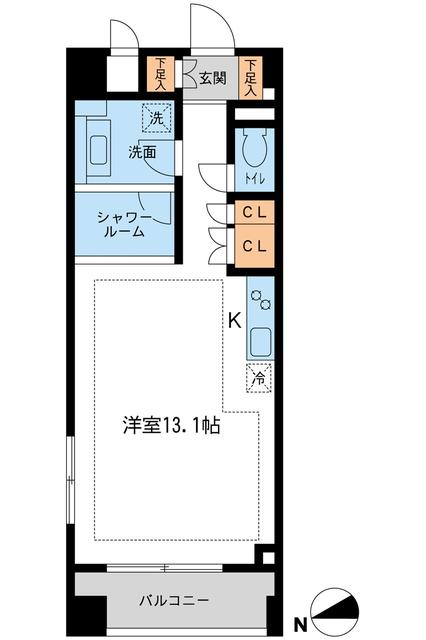 【目黒区鷹番のマンションの間取り】