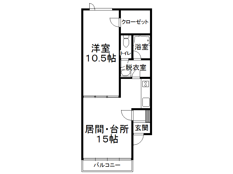 ハイツパークサイドIIの間取り