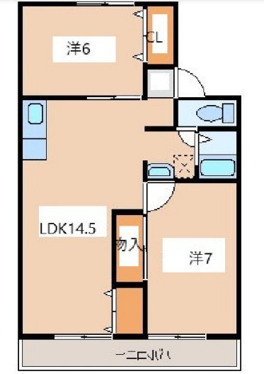 フローラルシティI B棟の間取り