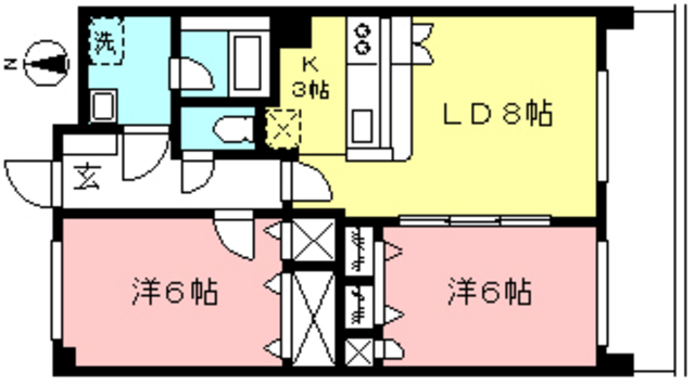 Ｋ．Ｓ若葉台の間取り