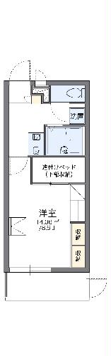 レオパレスＦｏｒｅｓｔ桂坂の間取り