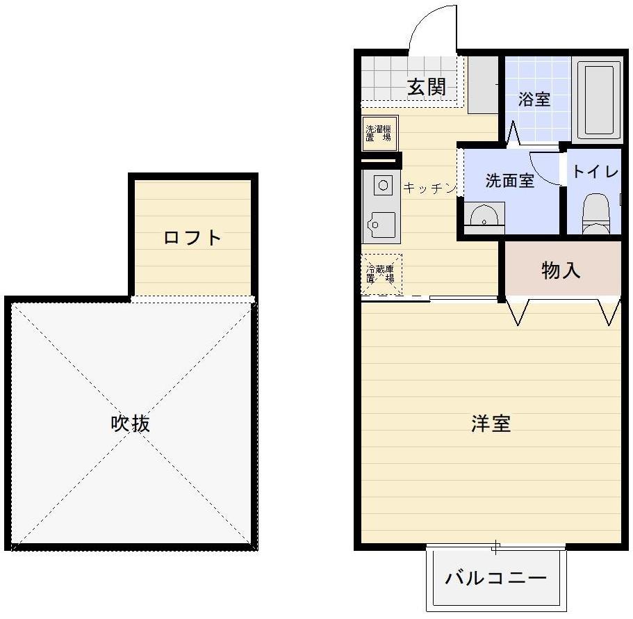 サニーサイド長砂の間取り