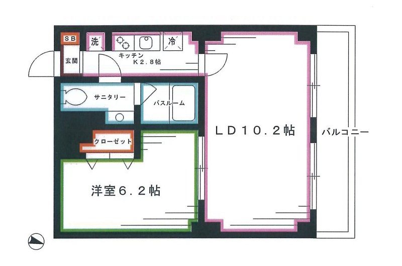 エスティメゾン中野富士見町の間取り