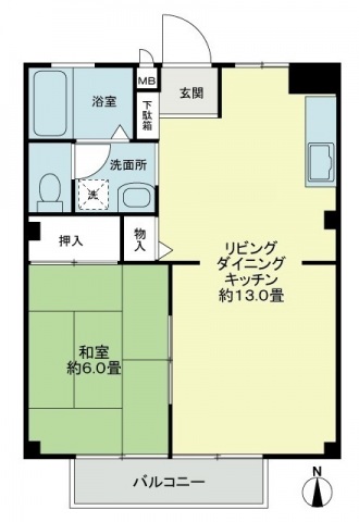 【フォブール円座IIの間取り】