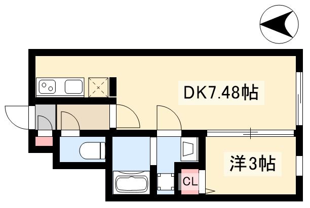 quador 御器所NOIRの間取り