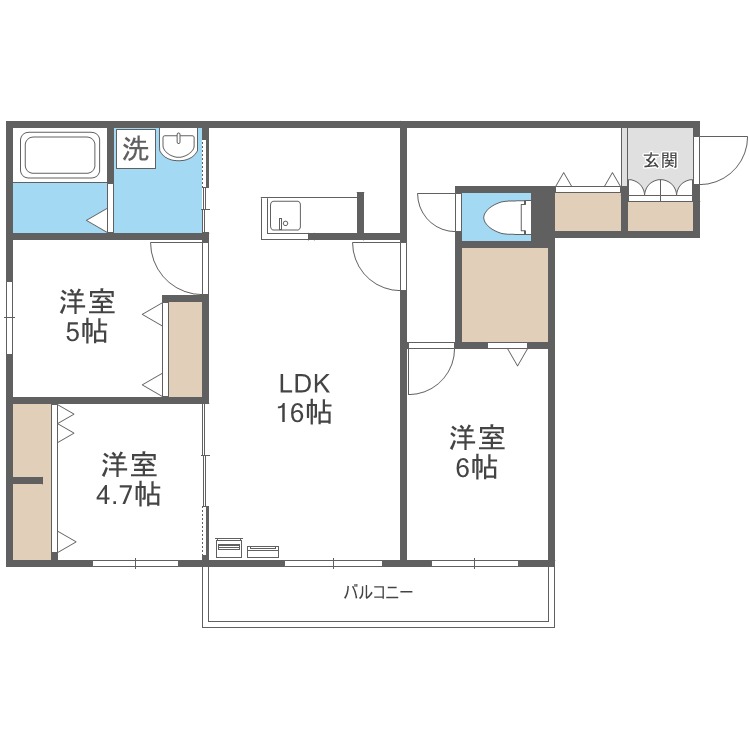 ＣｒｅａＲｅｓｉｄｅｎｃｅ元町の間取り