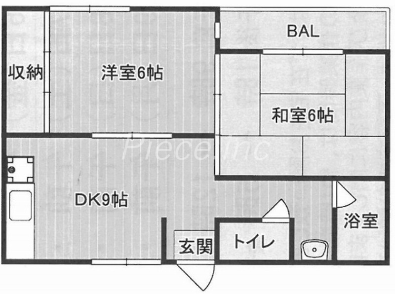 大阪市淀川区三津屋南のマンションの間取り