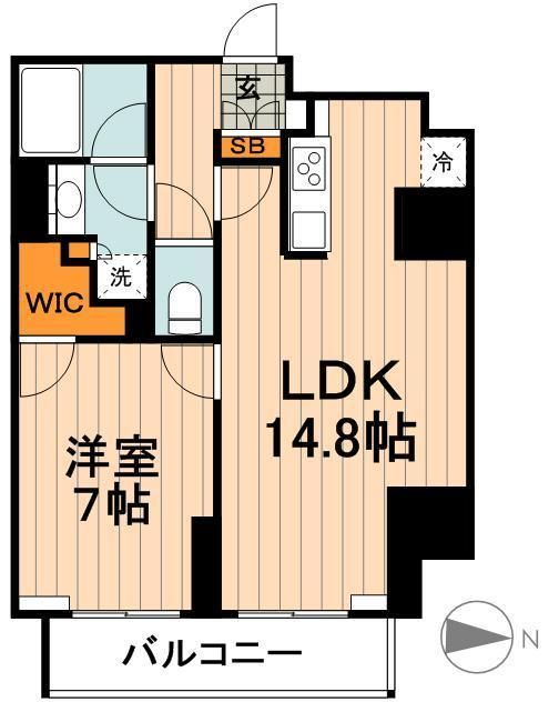 プライムメゾン市谷山伏町の間取り