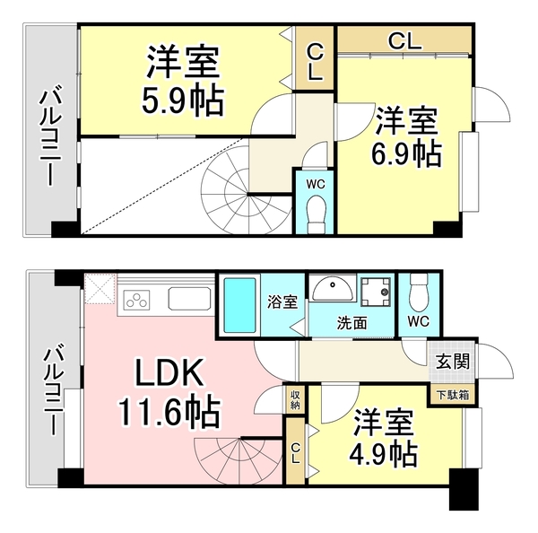 Ｊ－スクエアの間取り