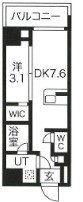 北区滝野川のマンションの間取り