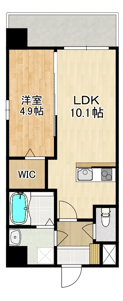 長崎市本尾町のマンションの間取り