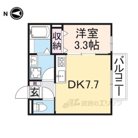 サンハイツ佐保の間取り