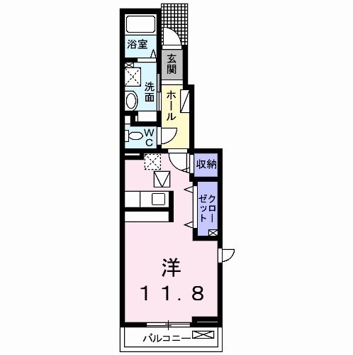 大府市長草町のアパートの間取り