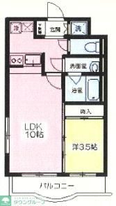 マハロ壱番館の間取り