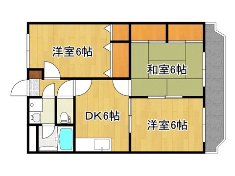 コンフォート渡辺の間取り