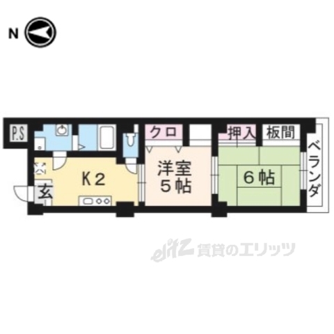 嵯峨八軒ビルの間取り