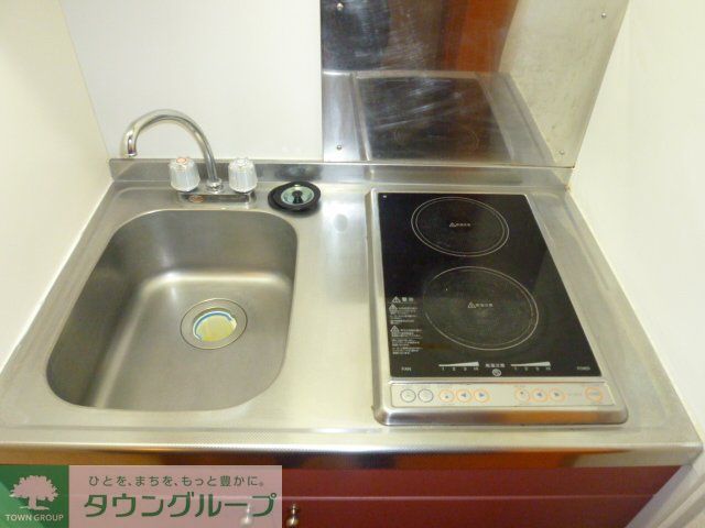 キッチン　2口電気コンロ