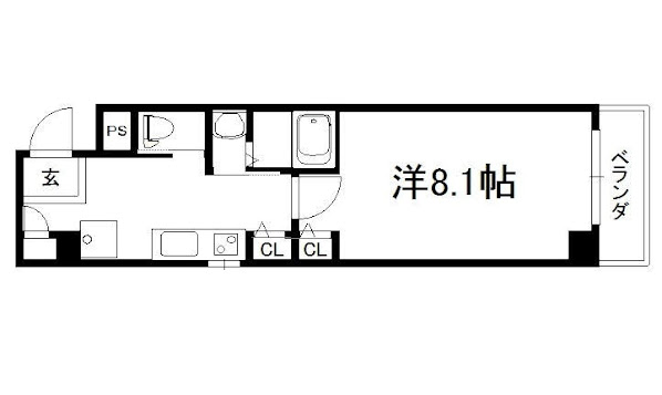 ウエスト一条の間取り