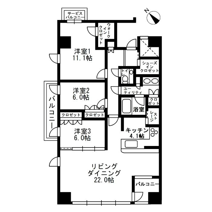 アーバンパーク代官山IIの間取り写真