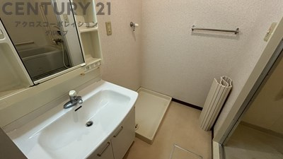 洗面設備　洗面所内に室内洗濯機置場がついて便利☆