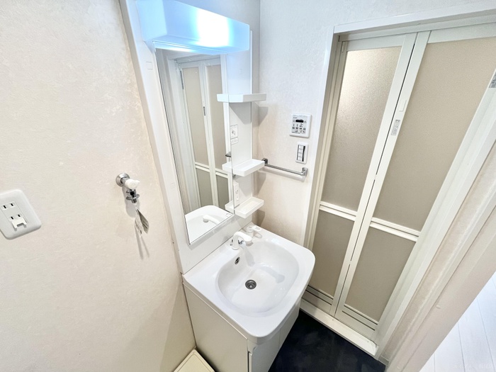 洗面設備　他号室の写真です。