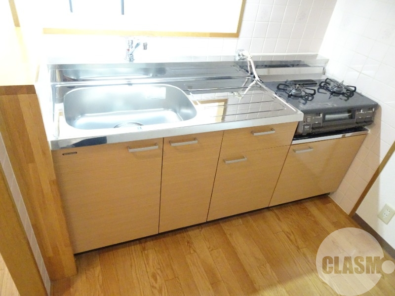 キッチン　２口コンロ＋グリル付き♪