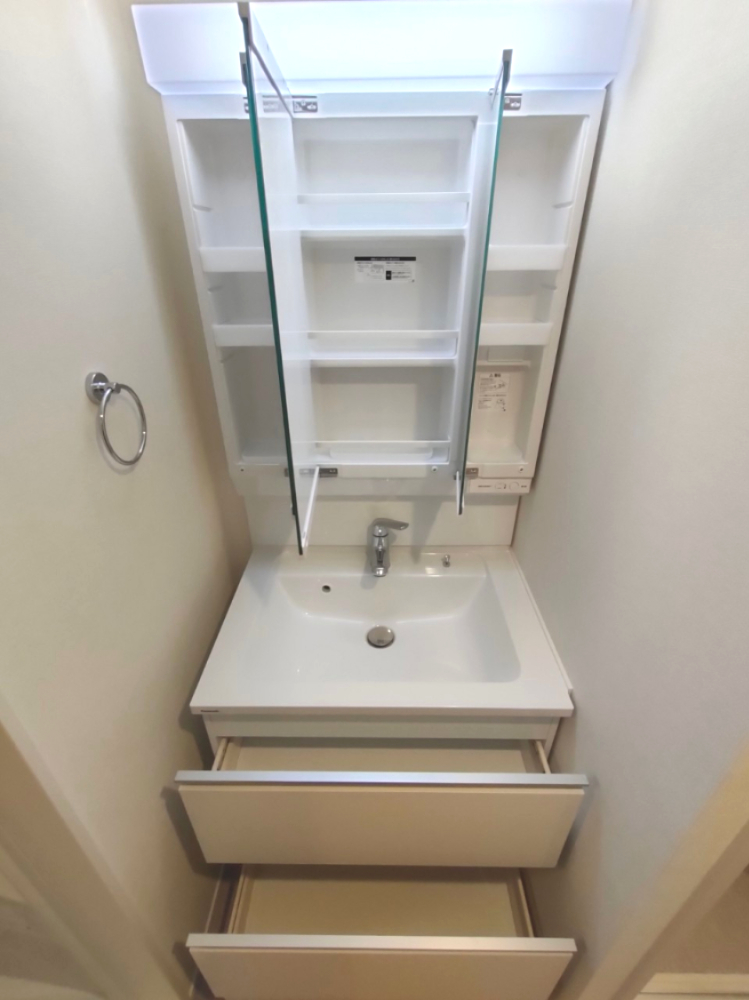 洗面設備　同物件内203号室の写真になります※現況優先