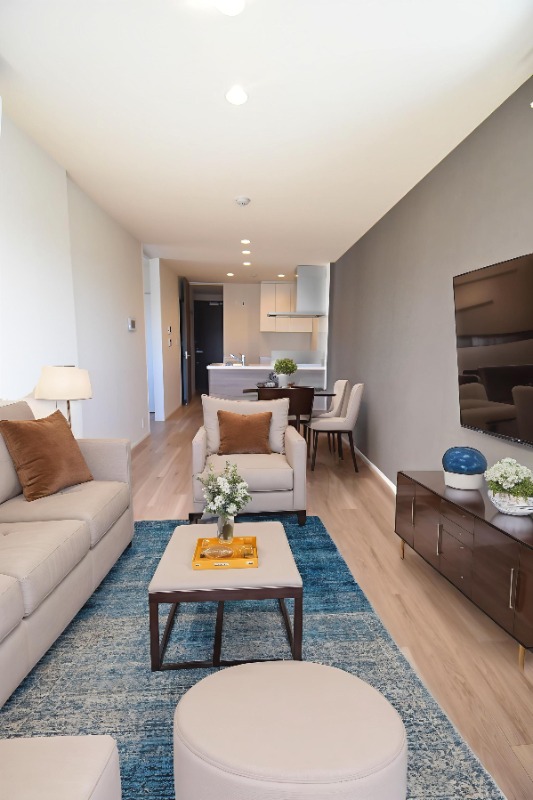 居室・リビング　ＣＧ画像の為実際は家具・家電の設置無し。