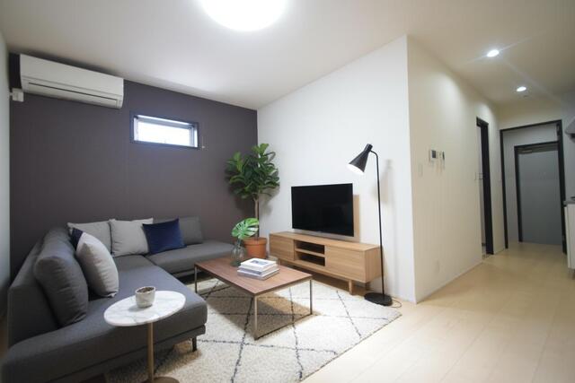 居室・リビング　３ＤＶＲ写真の為、実際には家具、家電はございません。家具配置