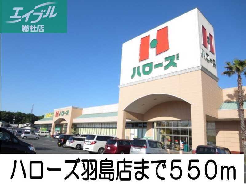 スーパー　ハローズ羽島店（スーパー）まで550m