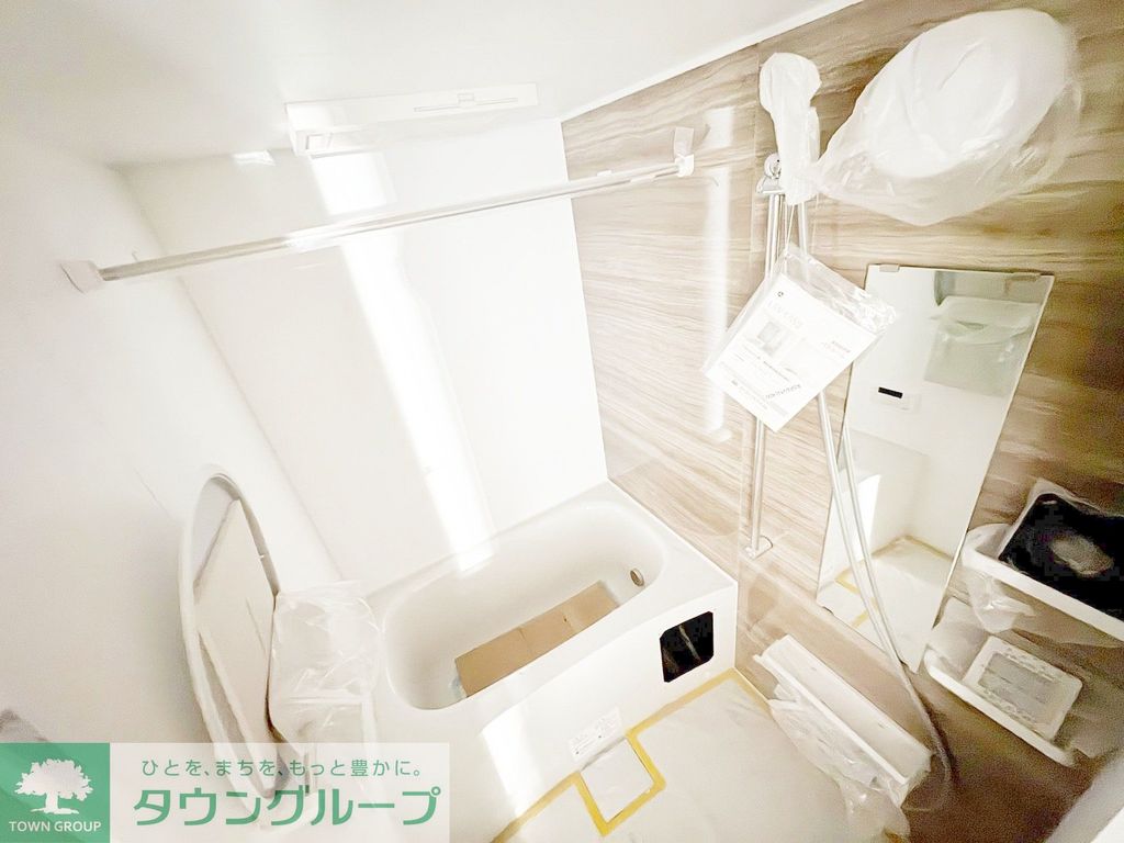 バス・シャワールーム　建築中です