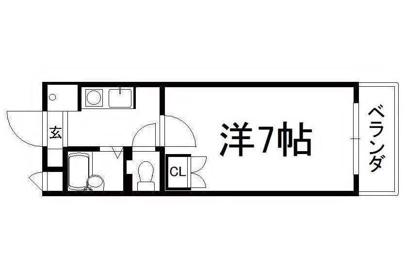 スカイハイツ三山木の間取り写真