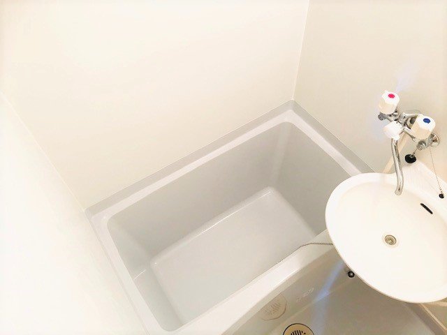 バス・シャワールーム　洗面台もついてるお風呂です。