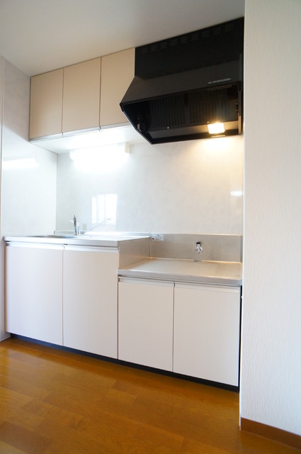 キッチン　２口コンロ設置可能☆上下に収納があるので使いやすい！